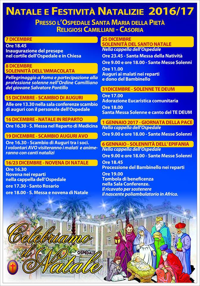 Programma delle Festività Natalizie
